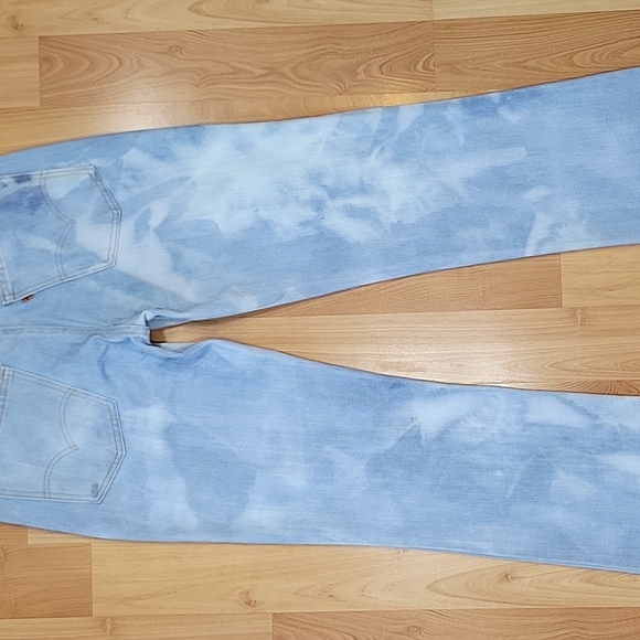 VINTAGE 1970's Orange Tab Levi's Bell Bottom Jeans - Picture 9 of 13